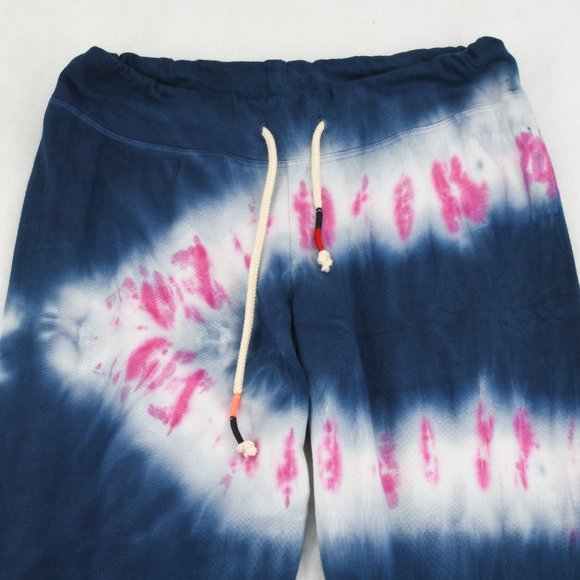 Sundry Jogger Pants Women Elastic Waist Tie Dyed Pull-On Sweatpants Navy Candy - Picture 5 of 7